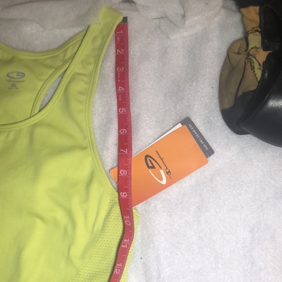 Champion Athletic NWT cool lime SZ XL built in bra - Picture 6 of 7